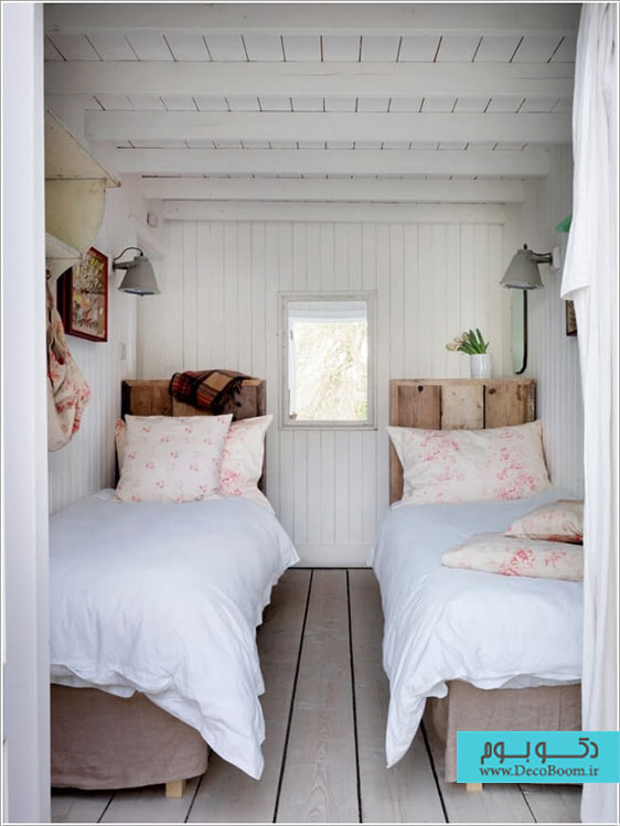 دیوار کوچکترین اتاق خواب ها هم می تواند زیبا باشد!