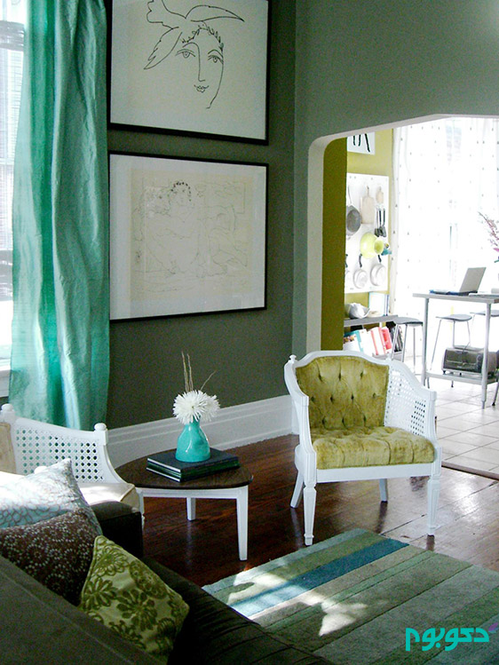 دکوراسیون داخلی منزل با "سبز" حنایی تا مغز پسته ای