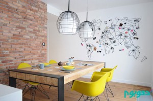 Colorful-apartment-in-Poland-dining-area