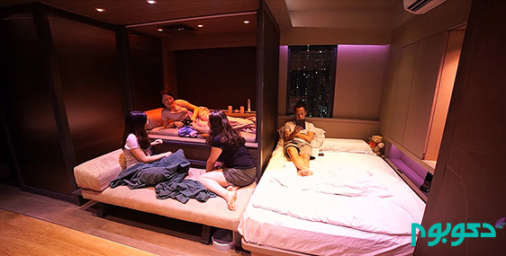 طراحی متفاوت آپارتمان 30 متر مربعی در هنگ کنگ