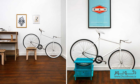 ایجاد فضای نگهداری دوچرخه با طراحی مبلمان خانه