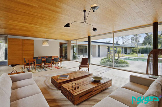 طراحی سقف با متریال بی نظیر چوب