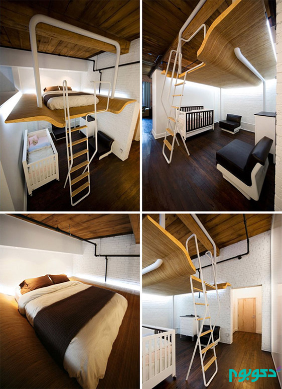 طراحی 12 تخت خواب شگفت انگیز برای اتاق خواب های کوچک