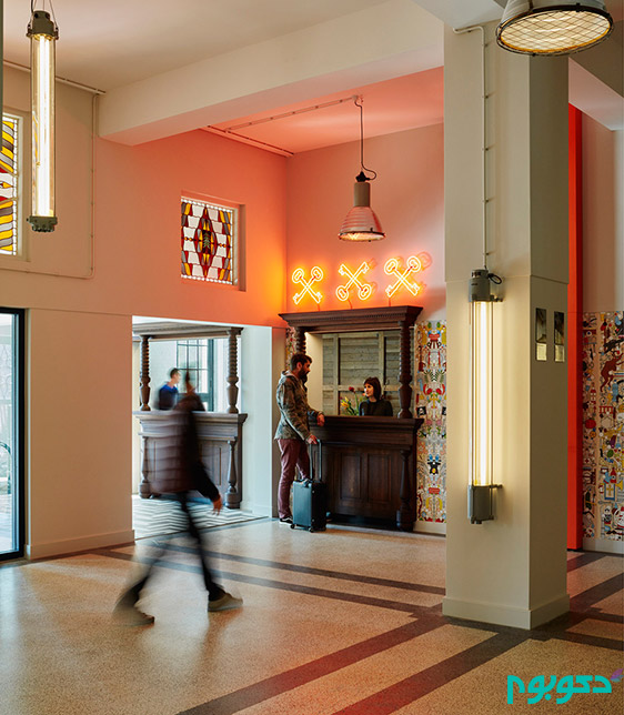 طراحی داخلی هتل در آمستردام