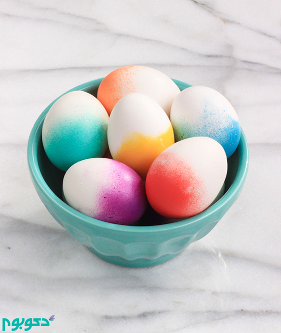 تخم مرغ های رنگی سفره هفت سین