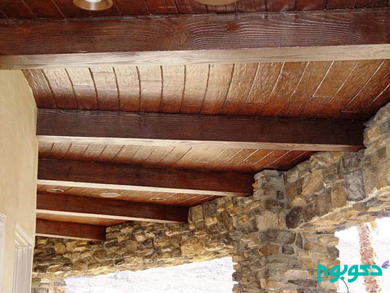 طراحی سقف با متریال بی نظیر چوب