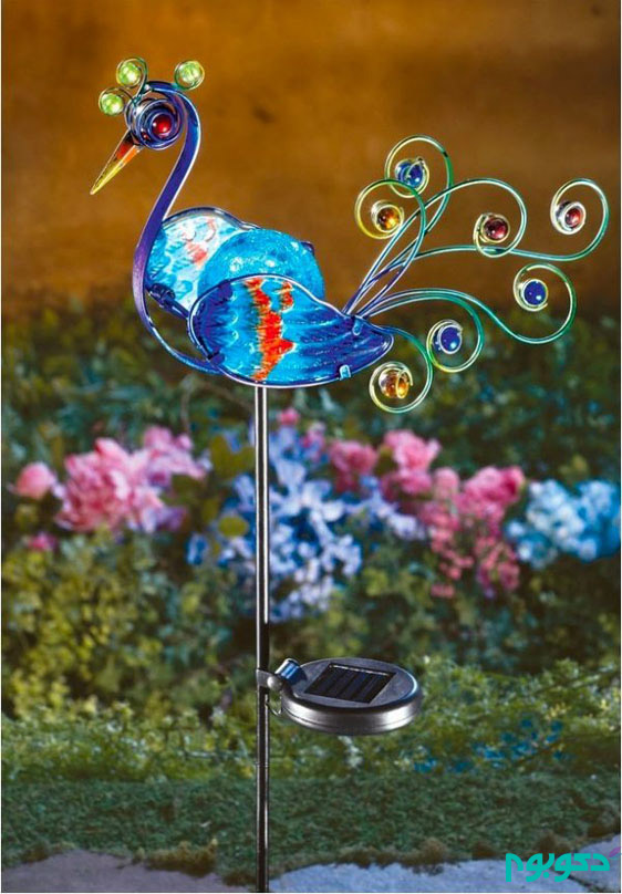 جزییات تزیینی خانه با رنگ و طرح طاووس