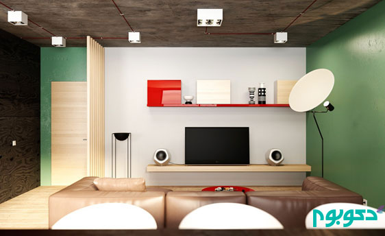 دکوراسیون داخلی آپارتمان، مدرن، دنج، رنگی
