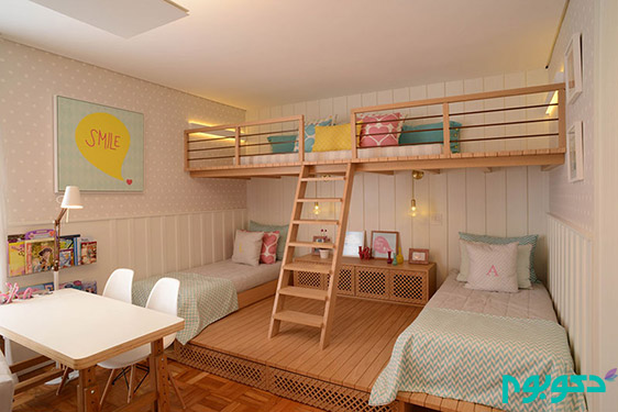 طراحی اتاق خواب دخترانه در سائوپائولو