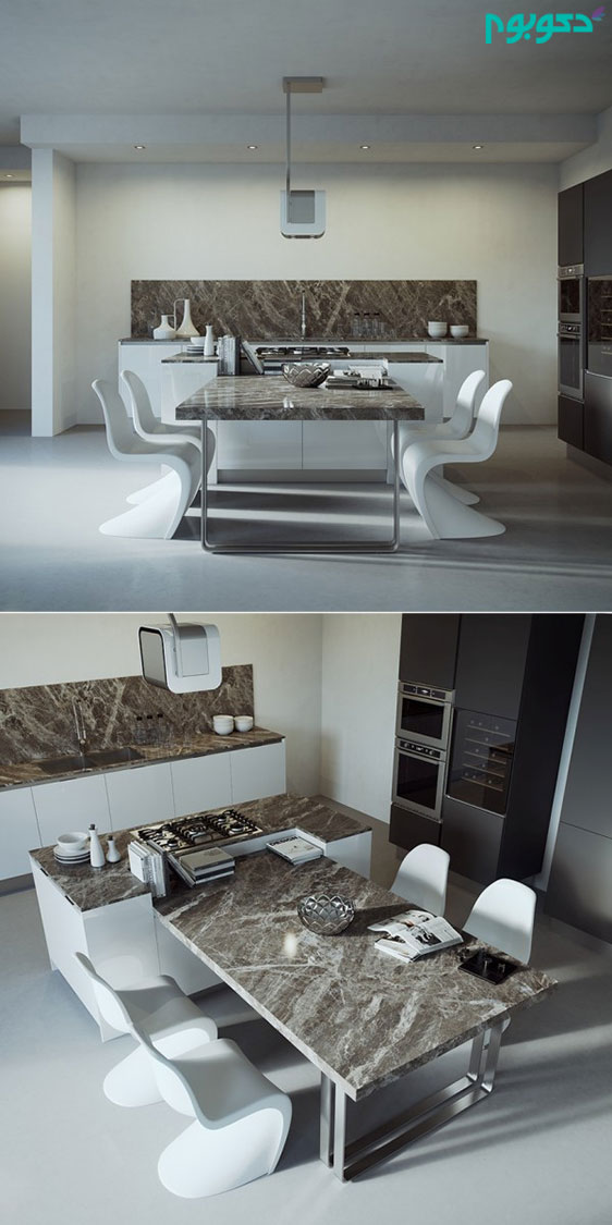 طراحی داخلی کابینت های آشپزخانه