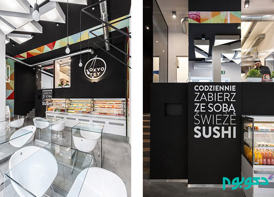 طراحی داخلی رستوران ژاپنی در لهستان