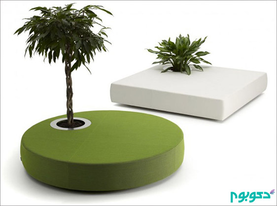 مبلمان جدید-مبلمان خلاقانه-گیاه روی میز