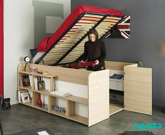 طراحی تخت خواب برای اتاق خواب های کوچک