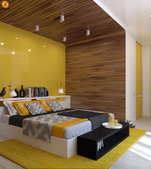 دکوراسیون داخلی دو آپارتمان با استفاده از پانل های چوبی