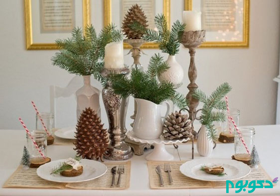 diy-christmas-decoration-natural-materials-fir-branches-candles-table-decoration-ideas
