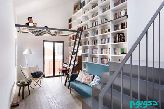 bookcase-strung-hammock-home-reading-room-600x399-1.jpg