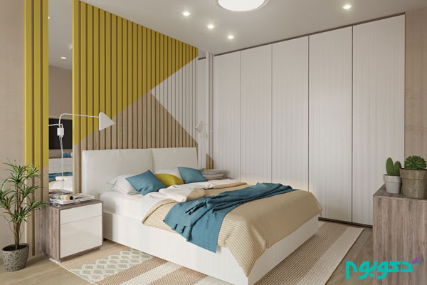 bedroom-accent-wall-colored-slats-triangle-pattern.jpg