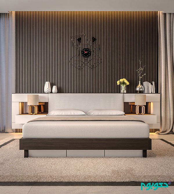 bedroom-accent-wall-grey-slats-artistic-clock.jpg