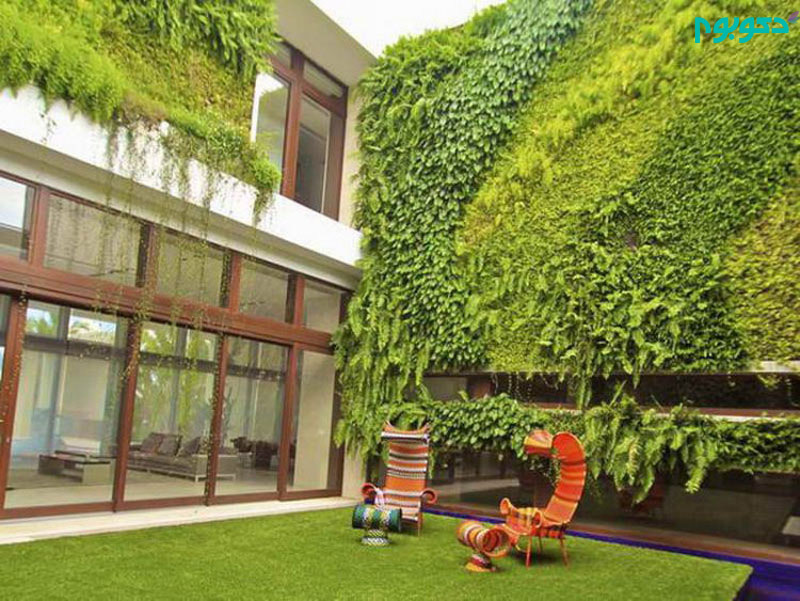 دیوار های سبز شگفت انگیز در طراحی محوطه