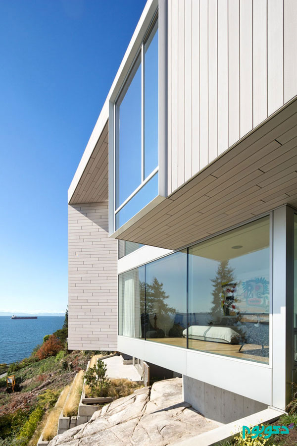 طراحی خانه ای با منظره شگفت انگیز اقیانوس در ونکوور
