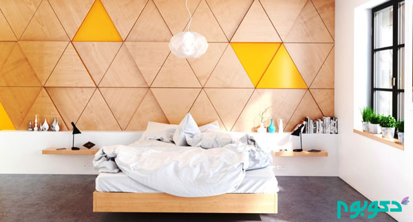 triangular-mustard-bedroom-wood-wall.jpg