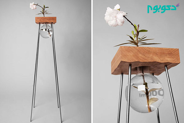 گلدانی با طراحی خلاقانه و زیبا