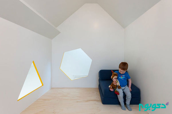 طراحی تخت خواب اتاق کودک با تلفیق فضای بازی
