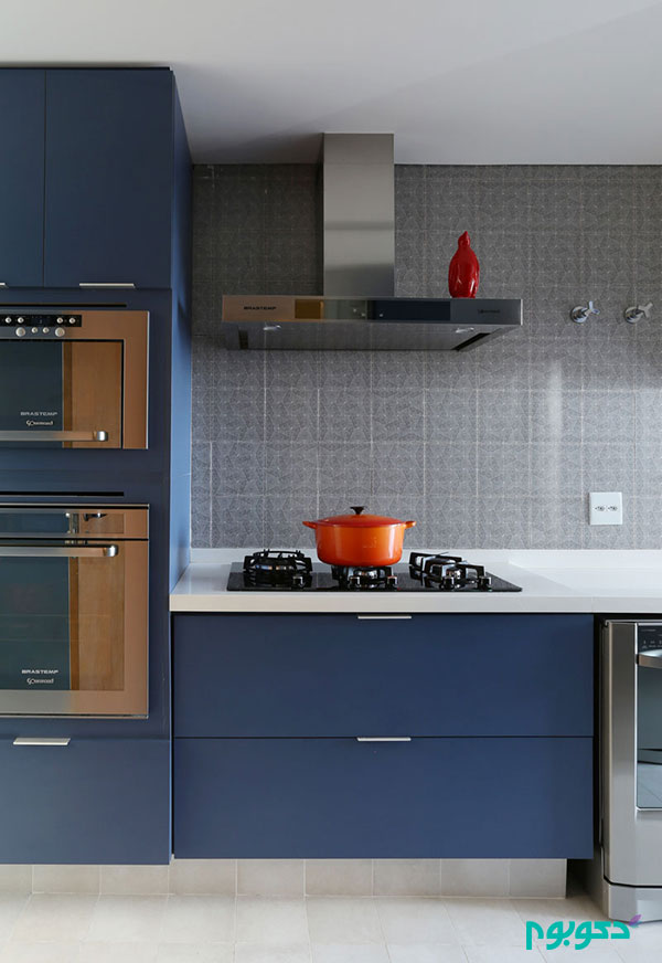 دکوراسیون آبی رنگ آشپزخانه هایی الهام بخش