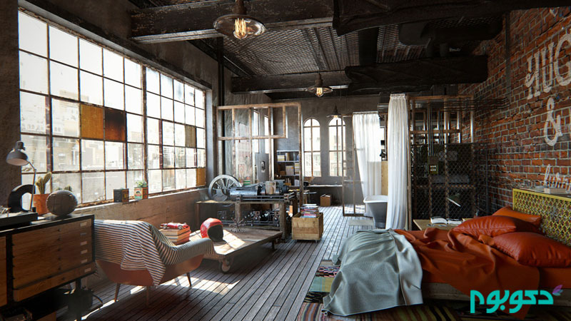 japanese-windows-leather-bedding-eclectic-industrial-bedroom.jpg