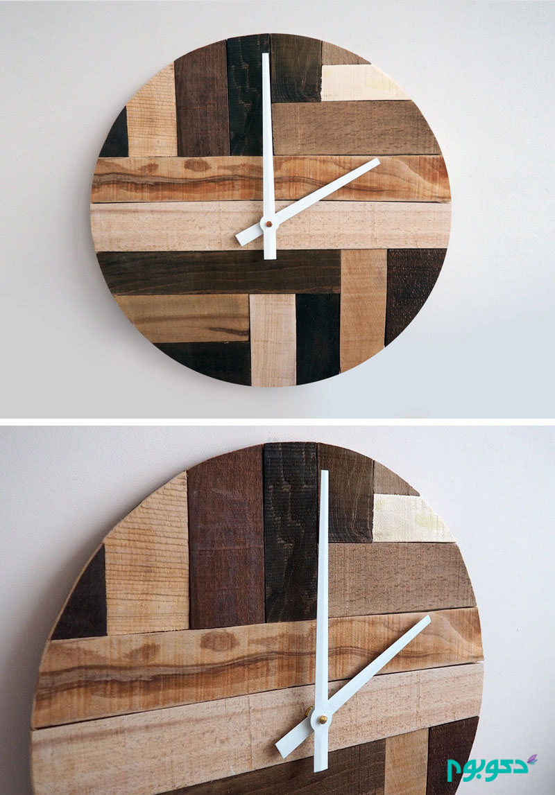 ساعت های دیواری مدرن و چوبی