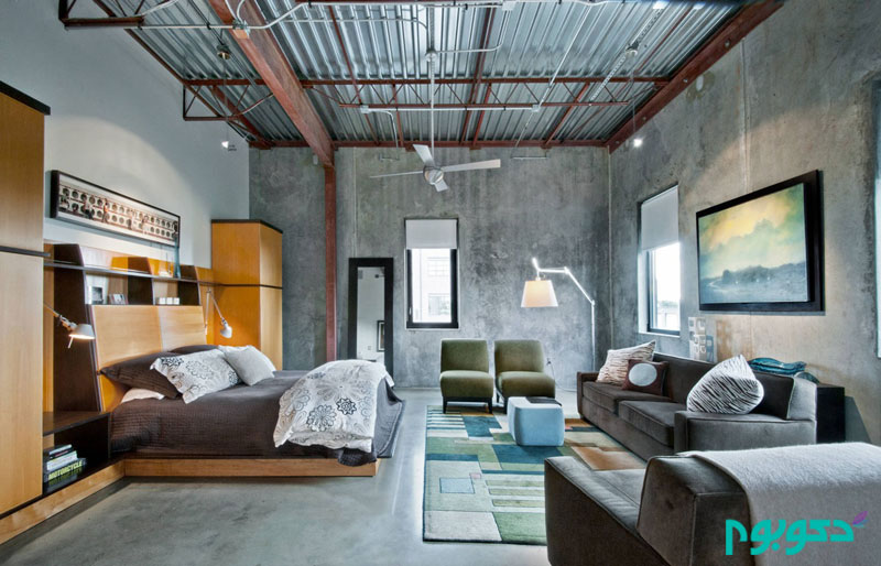 rafter-ceiling-concrete-wall-industrial-bedroom.jpg