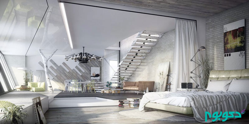 white-with-exposed-ladder-steps-modern-industrial-bedroom.jpg