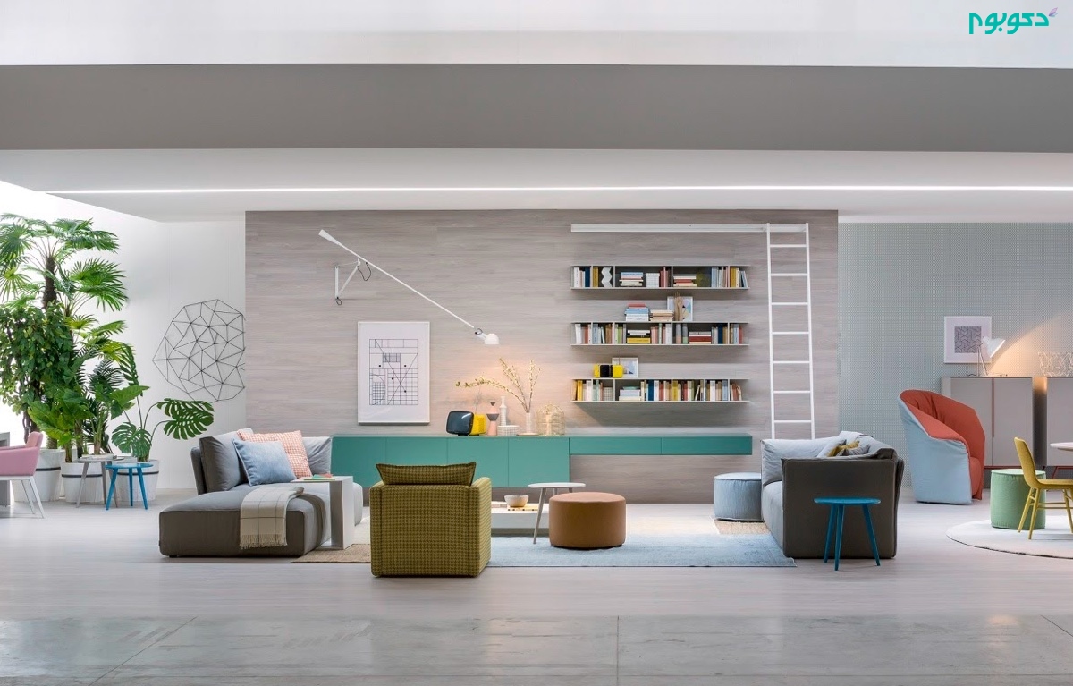 floating-book-shelves-turquoise-bench-scandinavian-living-room.jpg