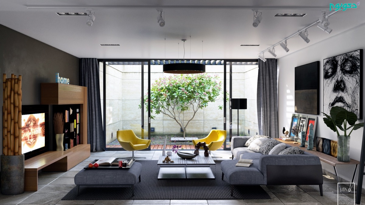 retro-yellow-chairs-grey-walls-pop-living-room.jpg