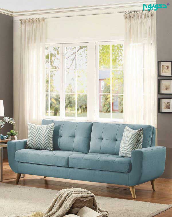  Mid Century Modern Style Tufted Sofa