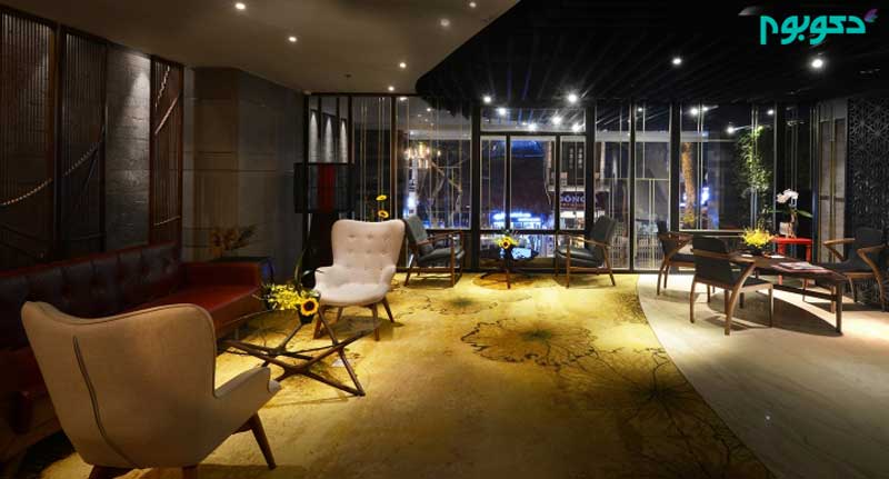 طراحی داخلی هتل با سبک مدرن و شرقی