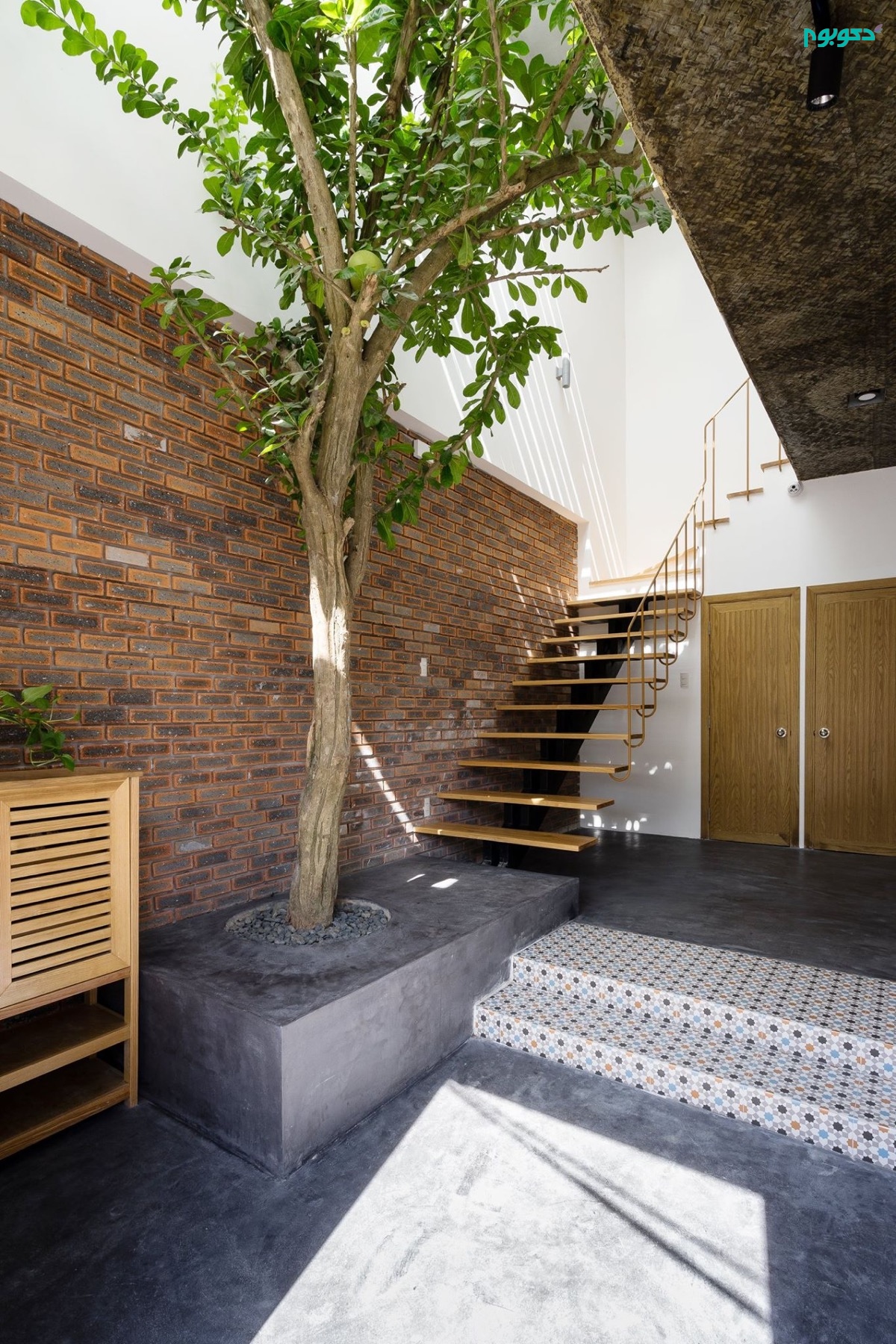 دکوراسیون خانه ی دوبلکس گرمسیری با حیاط داخلی