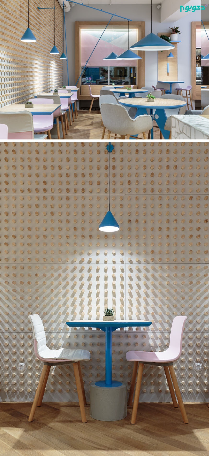 طراحی داخلی کافه ای مدرن و متفاوت