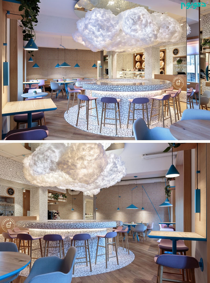 طراحی داخلی کافه ای مدرن و متفاوت
