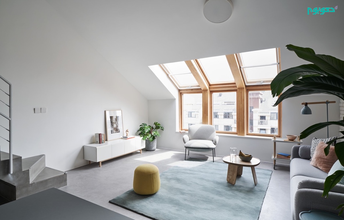 دکوراسیون داخلی خانه ی دوبلکس، روشن و مدرن