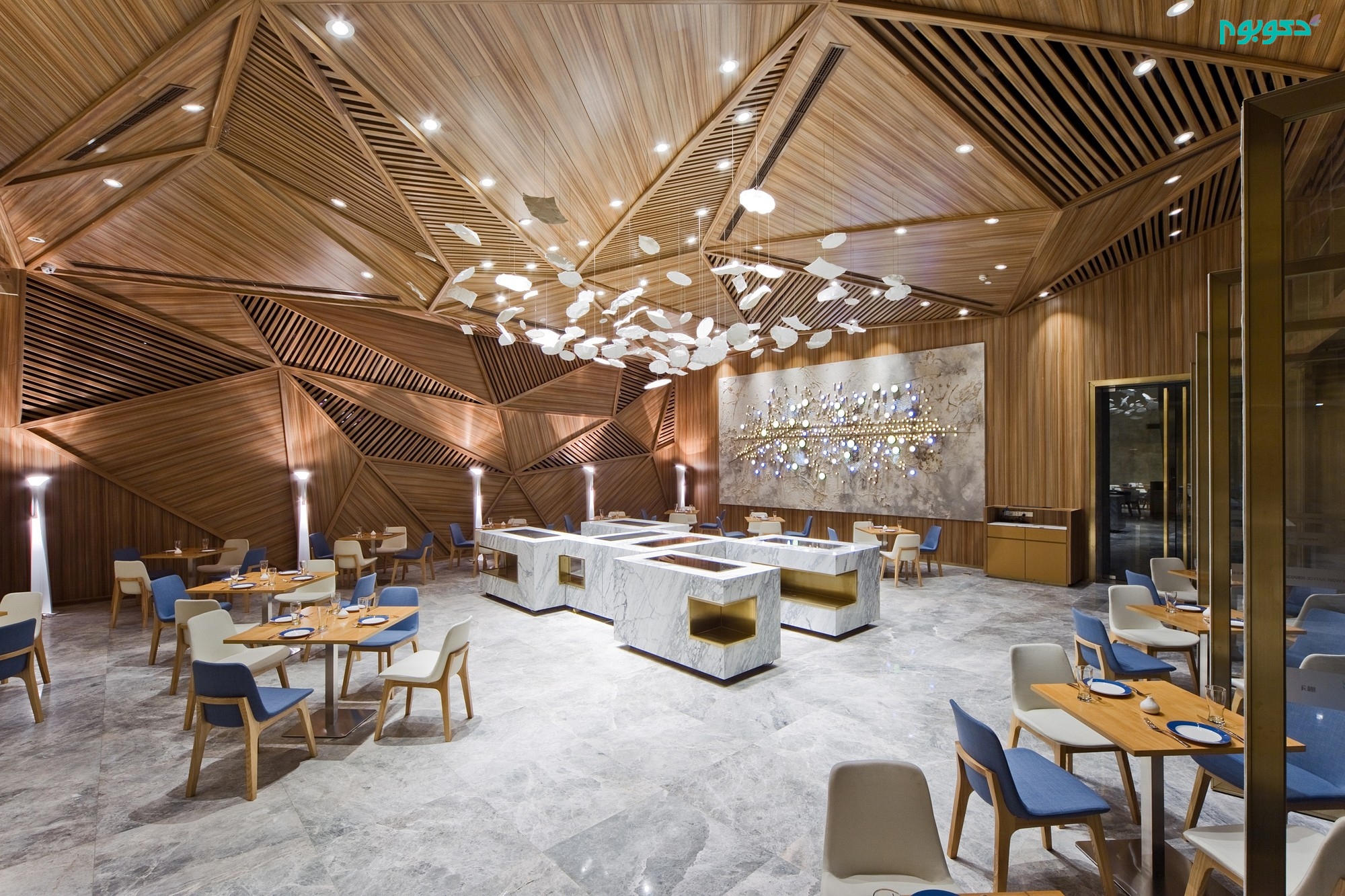 طراحی داخلی رستورانی منحصر به فرد در چین