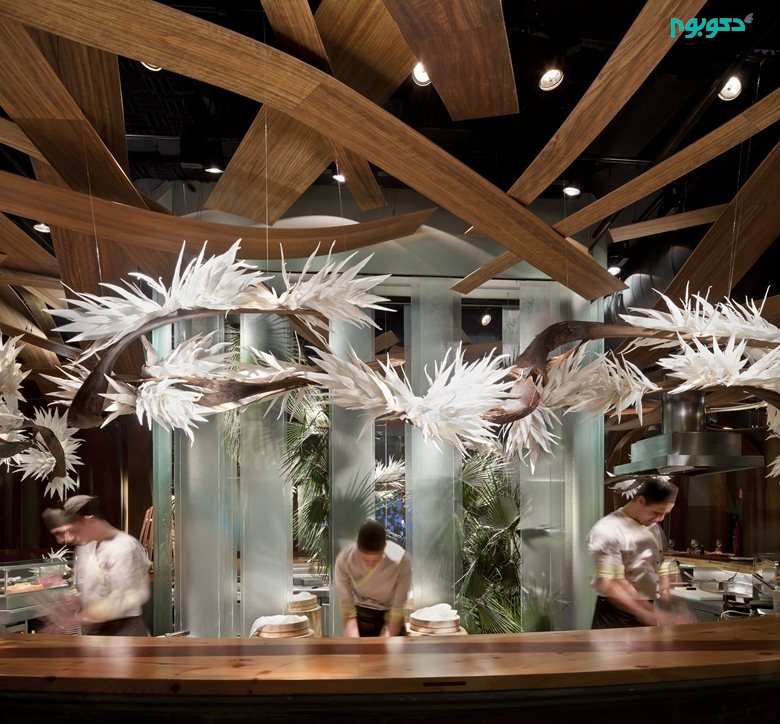 طراحی داخلی رستورانی با تلفیق فرهنگ ژاپنی و برزیلی