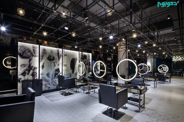طراحی داخلی و دکوراسیون آرایشگاه مردانه