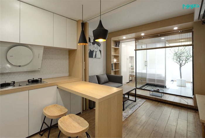 طراحی داخلی آپارتمان "خانه ی گربه" تنها در 31 متر