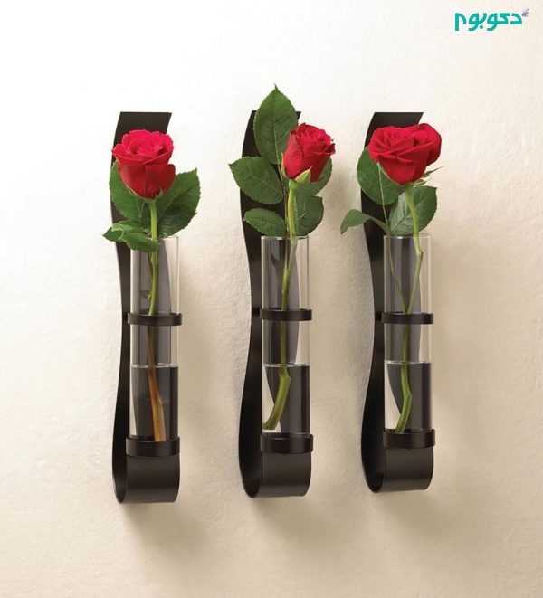 گلدان شیشه ای زیبا و متفاوت در دکوراسیون منزل