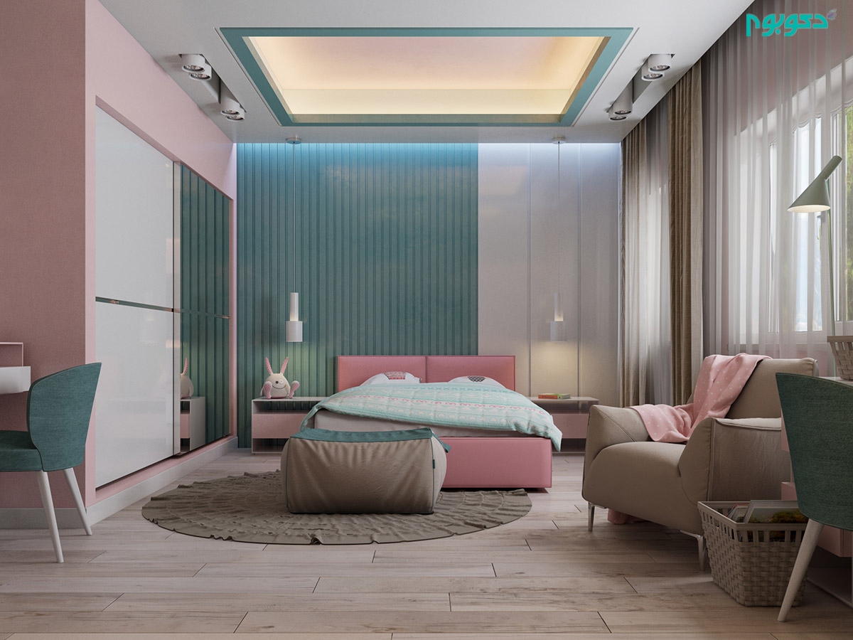 دکوراسیون 50 اتاق خواب الهام بخش به رنگ صورتی