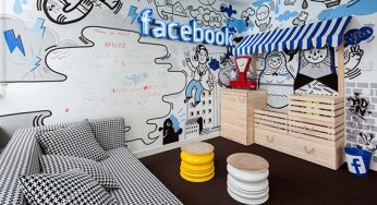 طراحی داخلی دفتر کار فیس بوک