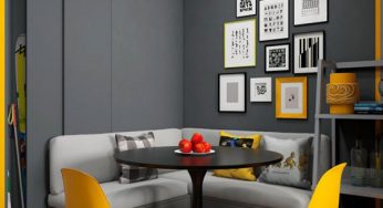 دکوراسیون داخلی منزل و تاکید رنگ زرد در محیط