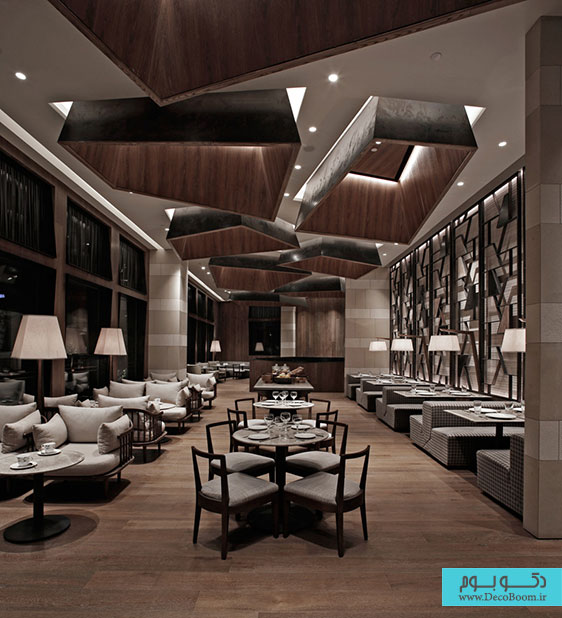 طراحی داخلی رستوران لوکس هونگ کونگی