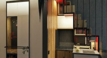 طراحی داخلی آپارتمان کوچک با مساحت ۱۸ متر مربع